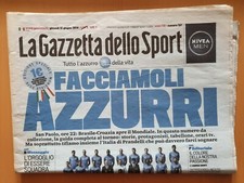 Gazzetta Dello Sport FACCIAMOLI AZZURRI 12/6/2014 Gazzetta Azzurra Da Collezione