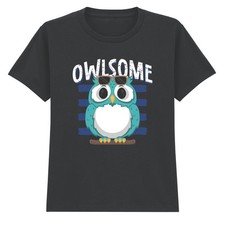 Owlsome Owl Occhiali da Sole Gufi Bambini T-Shirt Cool Animal Graphic Tee