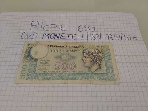 500 lire carta del - lire,