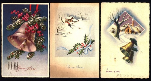 Cartoline buon anno - cartoline, vintage