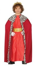 Costume re magio rosso bambino Gaspare presepe vivente