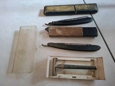 Lotto 3 Rasoi Vintage Da Collezione Luna The Panter Ed. Wusthof lametta barbiere