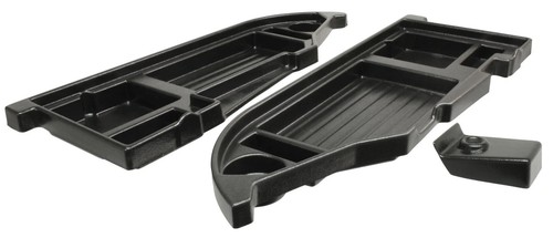 Ripiano plastica nera - plastica, porta