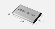 BOX ESTERNO Hard Disk SATA 2.5' CAVO USB HDD SSD CASE HD Drive DISCO PORTATILE G