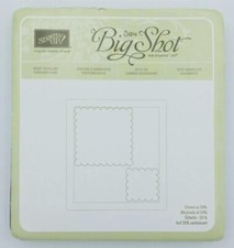 Stampin' Up! Sizzix Big Shot BIGZ Scallop Squares Duo - 3x3 pollici e 1,75 x 1,75 pollici