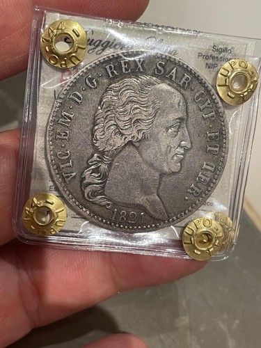 Lire 1821 vittorio emanuele - lire,