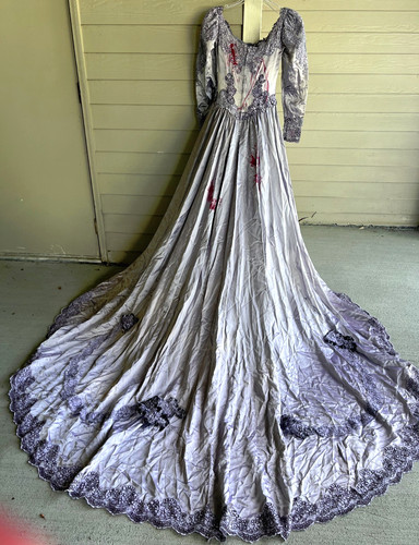 Abito sposa gotico grigio - gotico,