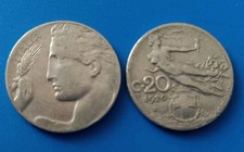 ITALIA MONETA 20 C CENT CENTESIMI 1920 REGNO D'ITALIA LIBERTÀ LIBRATA