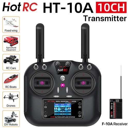 Hotrc 10a trasmettitore rc - hotrc, ht-10a