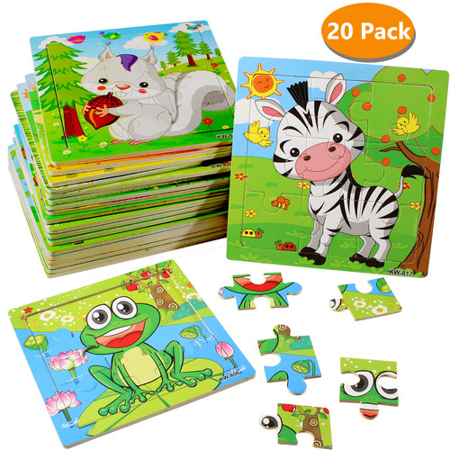 Confezione puzzle legno - confezione, 20