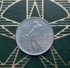 ($)   50 Lire 1955 (Vulcano 1° tipo) - REPUBBLICA ITALIANA - Monetazione in Lire