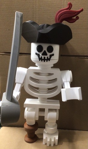Pirata scheletro stile lego