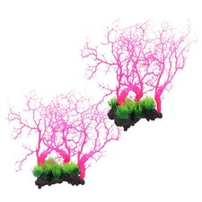  2 Pcs Decorazioni Di Coralli Per Acquari Falsa Barriera Corallina