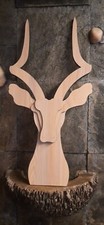 Testa cervo legno - testa, fatta