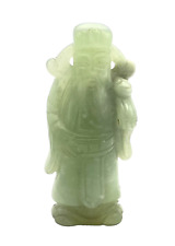 ARTE ORIENTALE FIGURA SAGGIO CINESE IN GIADA NATURALE