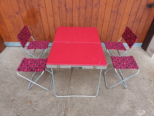 Set tavolo campeggio con - set,