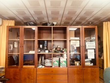  MOBILE soggiorno LEGNO falegname libreria cassetti vetrina