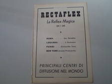 advertising Pubblicità 1950 RECTAFLEX REFLEX MAGICA 24X36