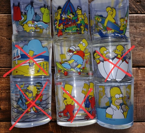 Simpsons nutella glass jars - simpsons,