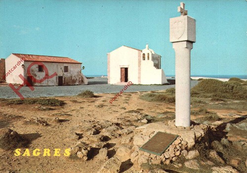 Postcard sagres monument of - postcard-:sagres,,