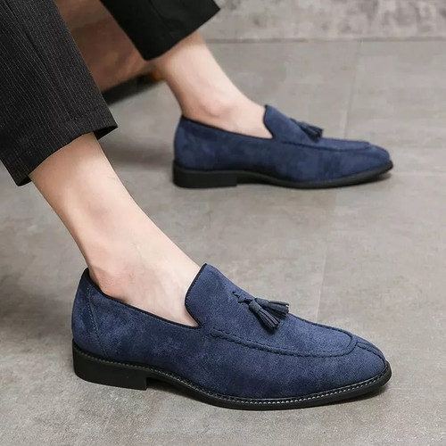 Mocassino uomo elegante - mocassino, blu