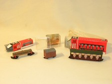 TRAIN HO JOUEF EGGER BAHN VE VOIE ETROITE WAGON BALLADEUSE MV40 GRUMES V21 + V22