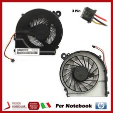 Ventola Fan CPU HP COMPAQ G62 G42 CQ62 CQ42 Pavilion G6-1000 G7-1000 (3 PIN) Ver