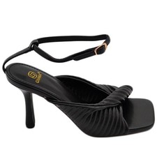 SANDALO TACCO NERO A PUNTA