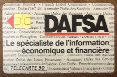 Dafsa telecarte réf phonecote - telecarte,