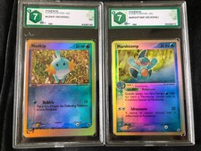 Carte Pokemon Mudkip Marshtomp Reverse 41-59/109 GRAAD 7 NM Ex Ruby Sapphire Eng