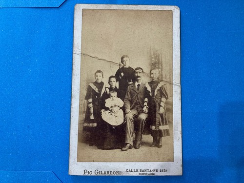 Cdv foto ritratto famiglia - ritratto,