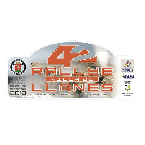 Adesivo targa rally villa - adesivo,
