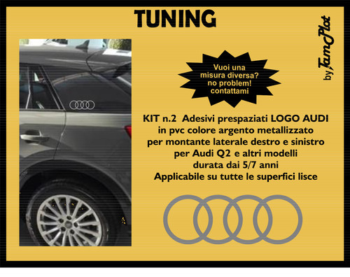 Adesivi audi kit - 2, per