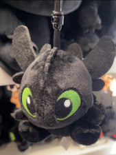 Epic Universe Universale Come Treno Drago Sdentato Peluche Borsa Clip Portachiavi RARO