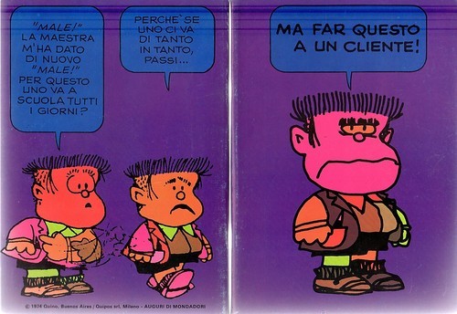 Quaderno viola mafalda auguri - quaderno,