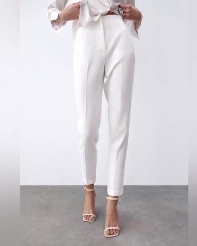 Zara pantalone donna vita alta - donna,