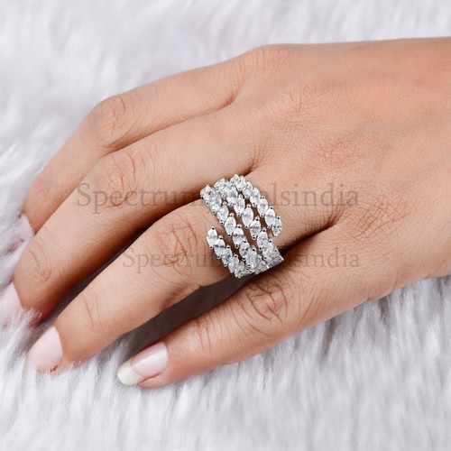 Anello cuff diamante - in,
