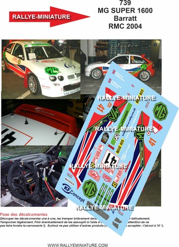 Decals ref 0739 mg super - 1/43,