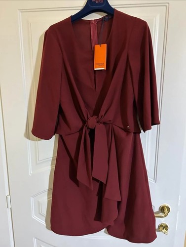 Abito trussardi jeans bordeaux - trussardi,