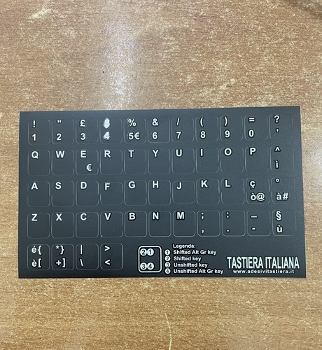 Lettere adesive tastiera - lettere,