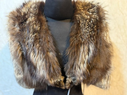 Scialle vintage vera pelliccia