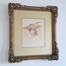 Acquerello vittoriano ritratto