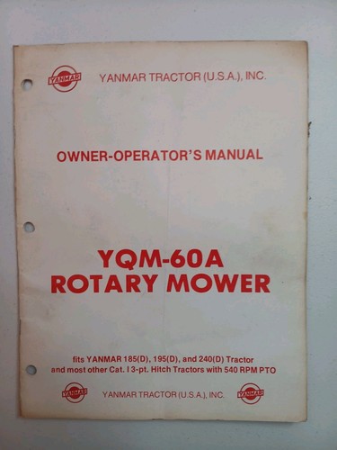 Yanmar yqm 60a falciatrice - yanmar, yqm-60a