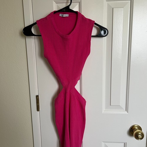 Abito midi donna zara rosa - abito,