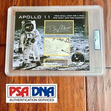 APOLLO 11 Crew Signed Card