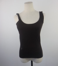 AJ ARMANI JEANS MAGLIA CANOTTA TOP DONNA TG 42 WOMAN CASUAL VINTAGE LANA SETA