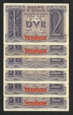 Italy Lire 2 x 1 banc. FDS -/
