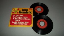 JIMI HENDRIX - DIE GROSSEN VIER VON JIMI HENDRIX - 2 45 GIRI - MADE IN GERMANY