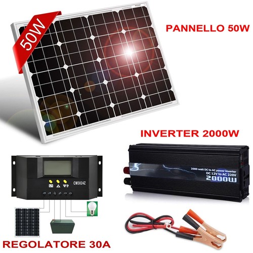 Kit fotovoltaico kw - fotovoltaico, 0,5