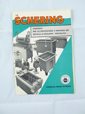 industria lavorazione metalli cromatura nichelatura galvanotecnica SCHERING 1955